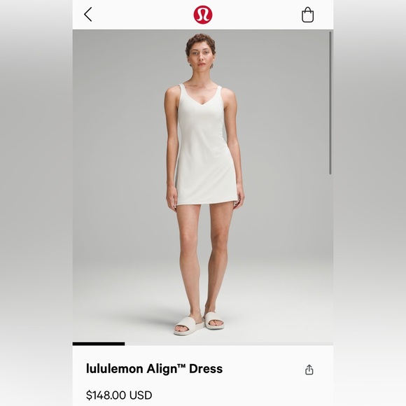 lululemon athletica Dresses & Skirts - LIKE NEW! Lululemon Align Dress | Size 10 | Color: Bone